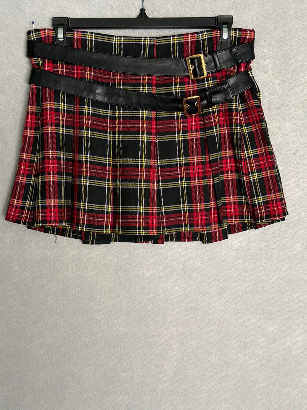 KatieJNYC Axel Mini Skirt Plaid Pleated Tween (Junior) Girls Small NEW